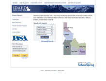 Tablet Screenshot of idaho.schoolspring.com